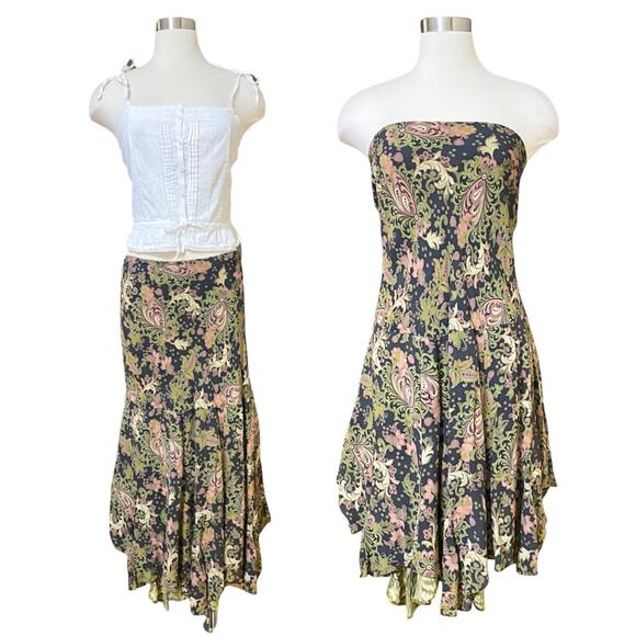 Cabi Paisley Rayon Maxi Skirt Womens Medium - Picture 1 of 7